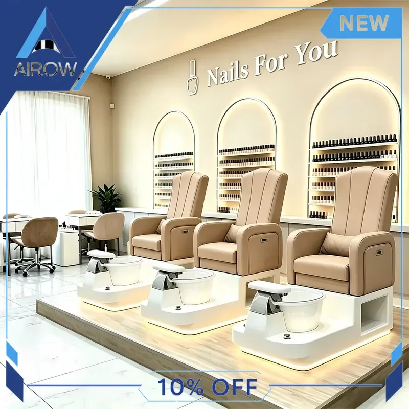 for Nail Salon Pedicure Chair Adjustable Reclining Foot Spa Massage Manicure Station Multifunction Beauty Furniture for Women