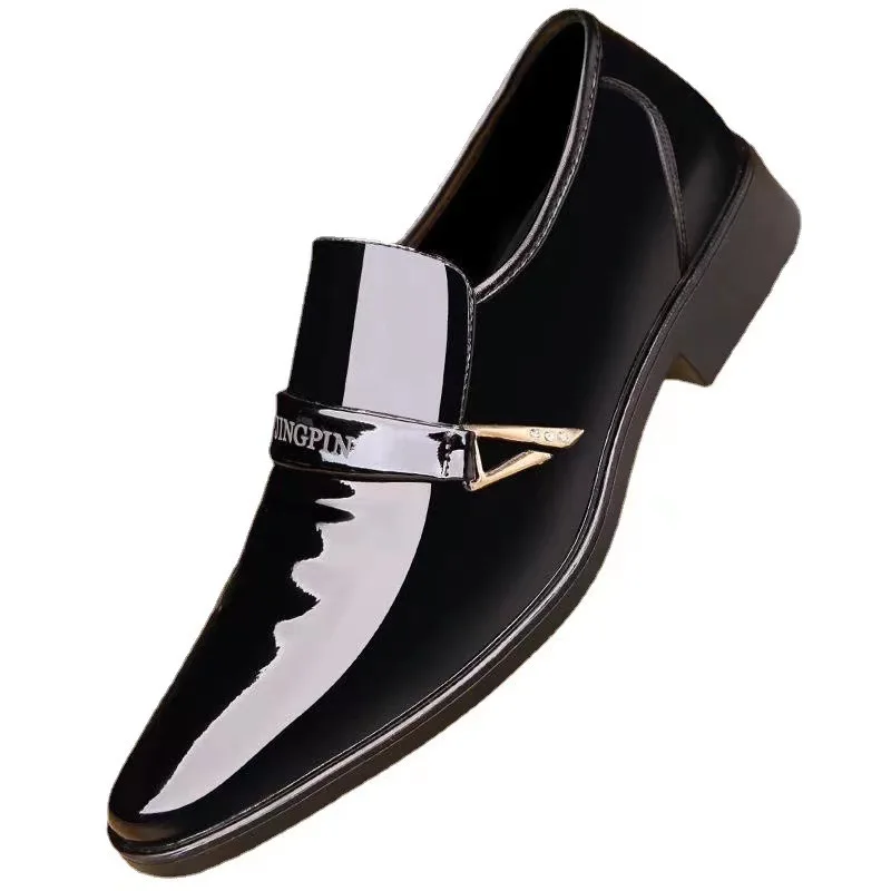 Luxury Men's Leather Shoes Pointed Men Formal Shoes Slip on Dress Oxford Classic Business Gentleman Shoe Elegant Weding Shoe Man