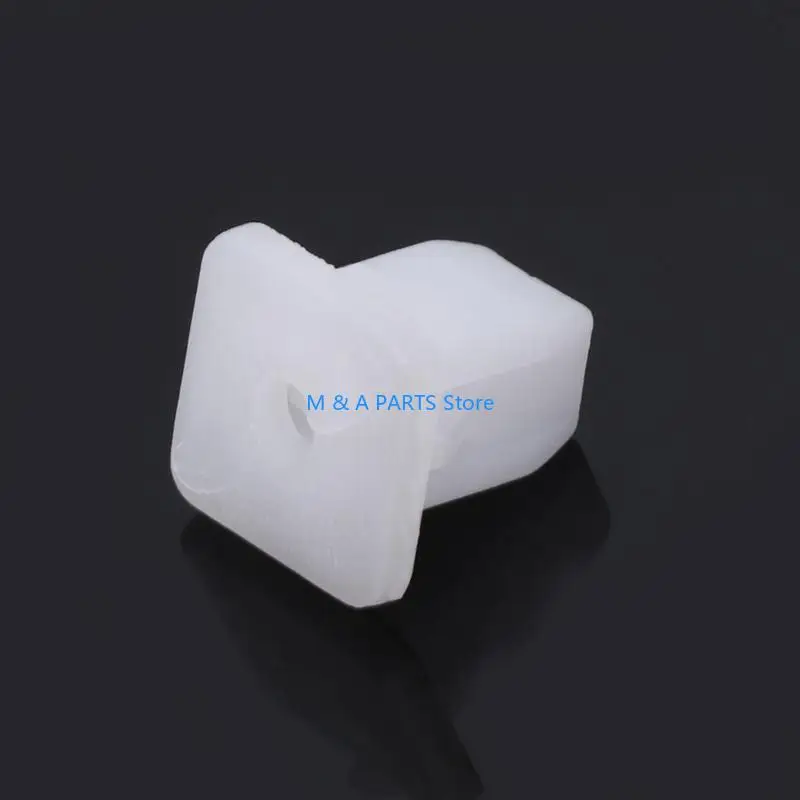 U1JF 50 Pcs White Square Car Body Plastic Push Pin Rivet Fasteners Trim Moulding Clip