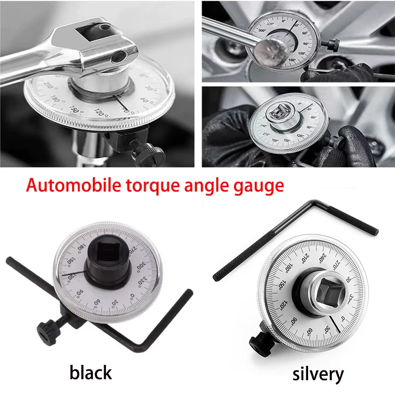 1/2 Inch Adjustable Torque Wrench Torque Meter Dial Automotive Disassembly Tool Calibrated In Degree Hand Spanner Repair Tool