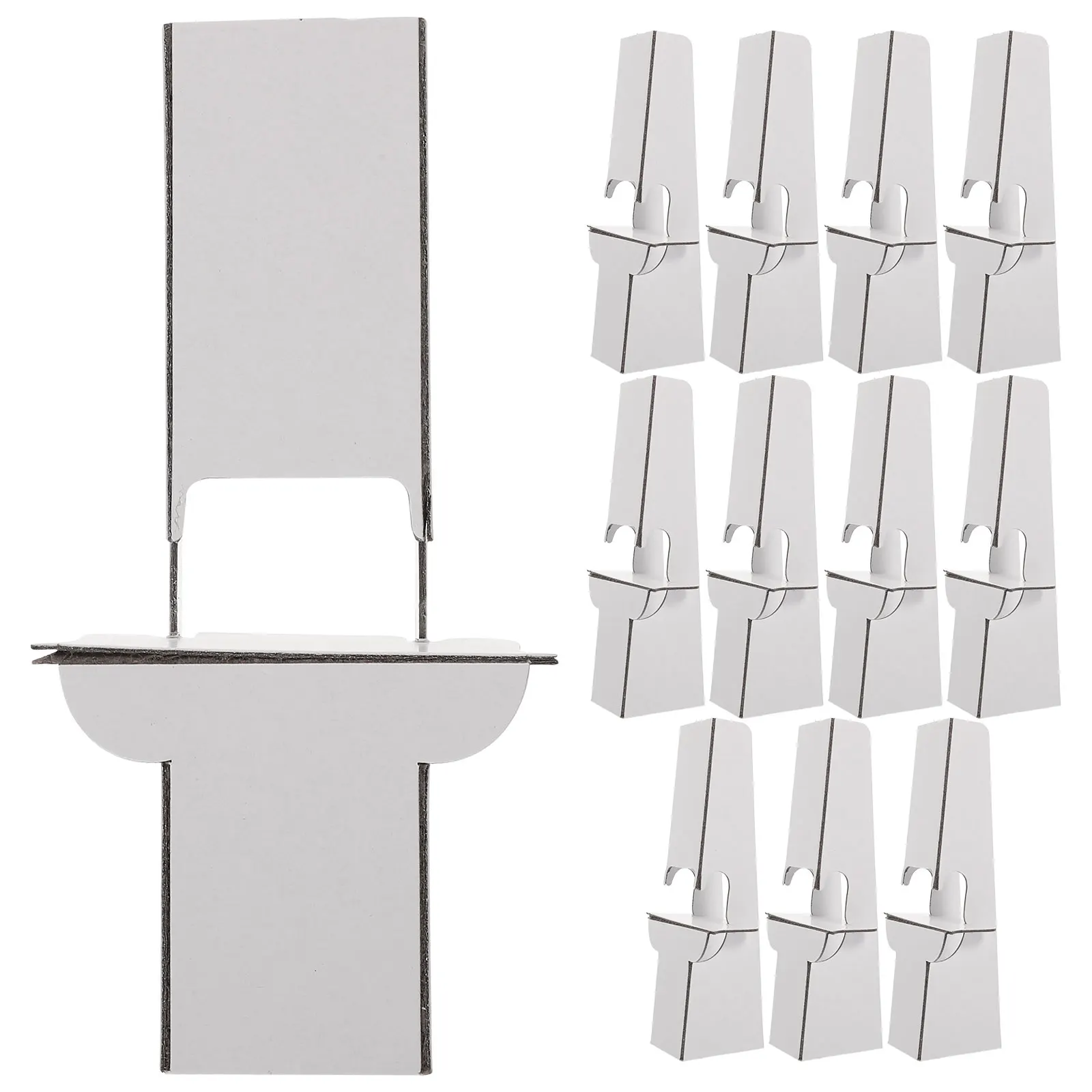 

12 Pcs Paper Holder Display Stand Cardboard Easels Support Sign Poster for Backdrop Pedestal Desktop Work