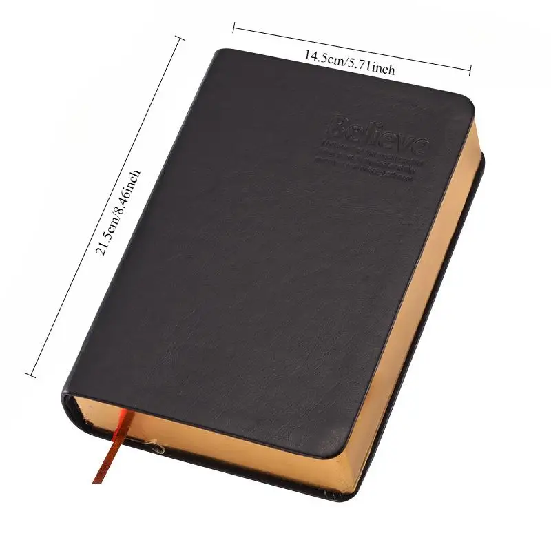 1Pc Vintage Thick Paper Notebook Notepad Leather Bible Diary Book Zakka Journals Agenda Planner School