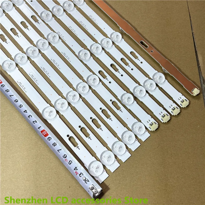 LED Backlight สำหรับ UE40KU6000 UE40KU6100 UE40MU6000 UE40MU6120 UE40JU6000 UE40JU6500 V5DU-400DCA 400DCB-R1 803มม.9LED 3V