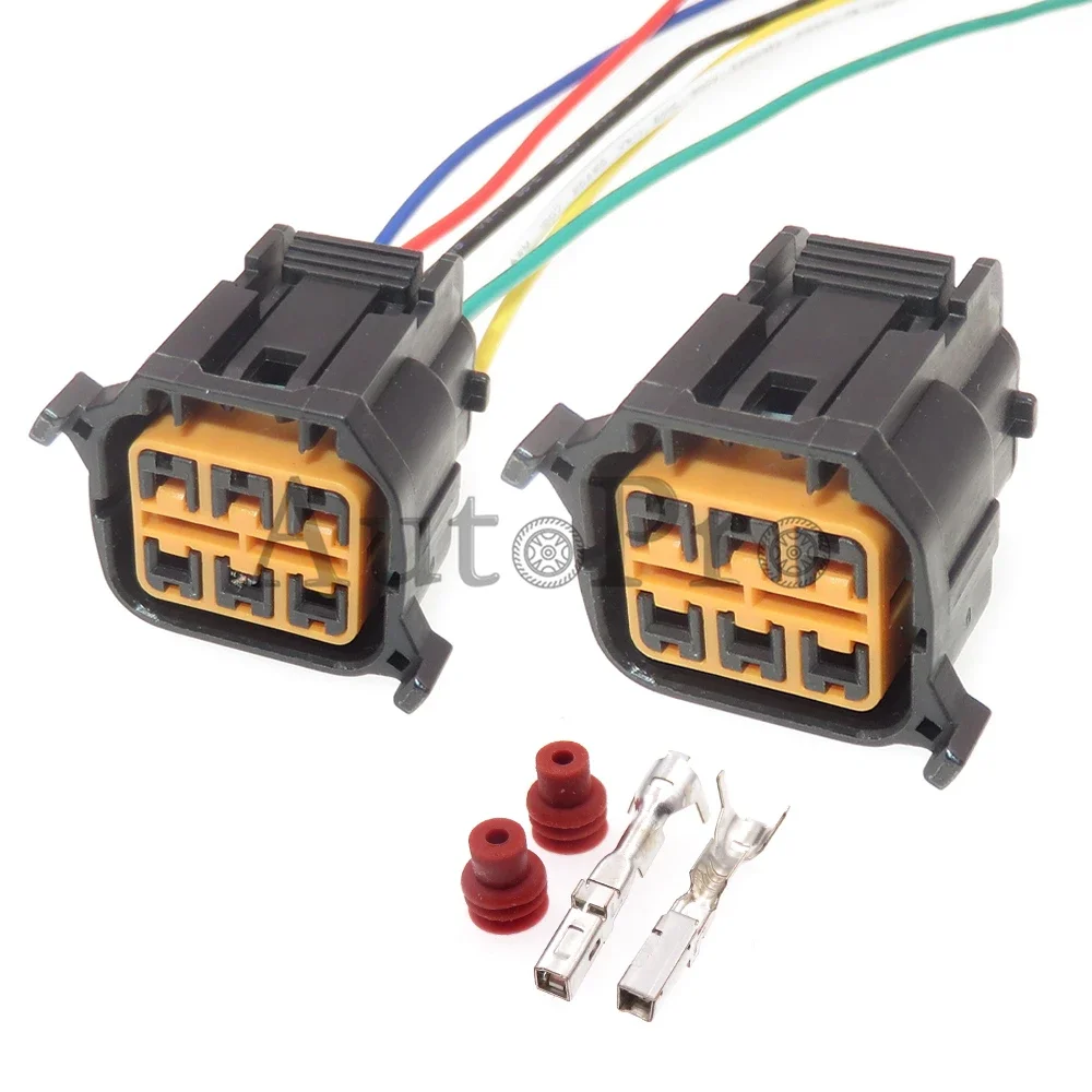 

1 Set 6 Hole HP066-06021 Automobile Headlight Wire Harness Plug Car Sealed Plastic Housing Socket AC Assembly For Hyundai KIA