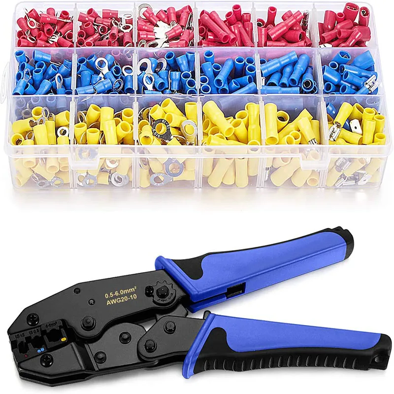 

Wire Cutter Classic Crimping Tool Multi-function Stripper Adjusting Manual Connector Crimper Plier Cable Ferrule
