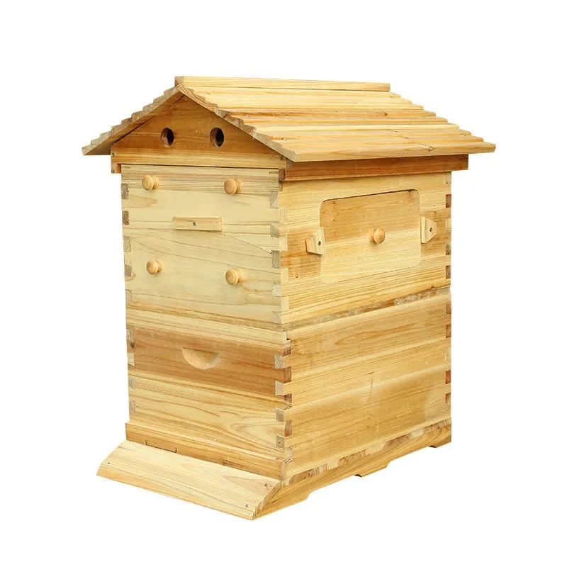 Fully automatic and complete bee villa self flowing honey bee box