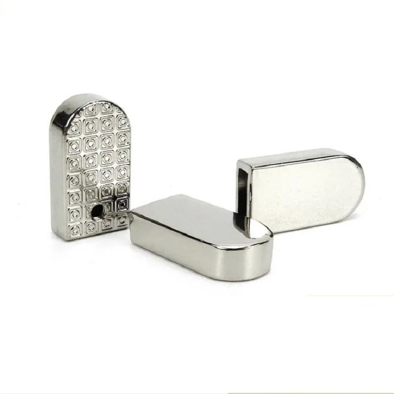 10pcs/50pcs Luggage Handbag Hardware Accessories High Quality Zinc Alloy Zipper Leather End Metal Clip