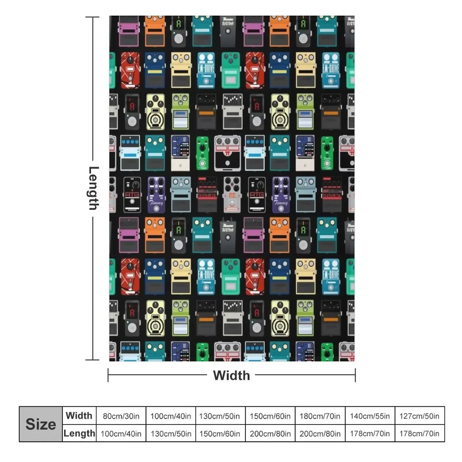 Pedal Board #2 Throw Blanket For Sofa Thin Beautifuls Custom Bed linens Sofas Blankets