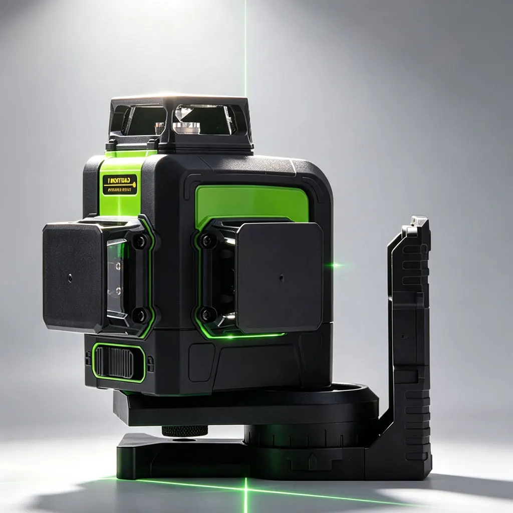New LND Level 3D Green Laser Level Self-Leveling 360 Degrees Rotation 12 Degrees Accuracy for Construction And DIY Projects