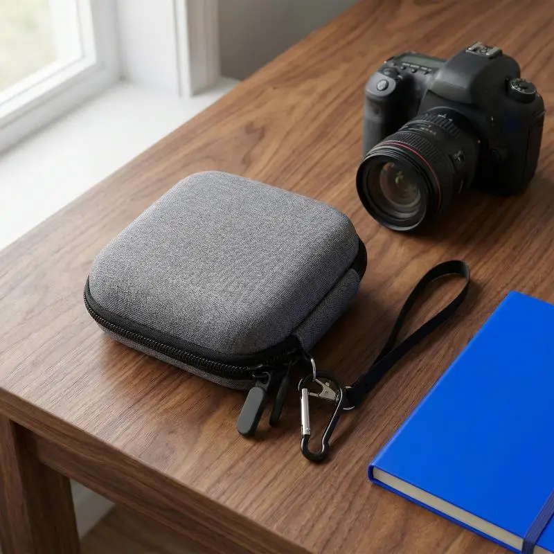 1Pc Camera Lens Hard Filter Storage Case Box Water Resistant Shockproof Dust Proof Carrying Bags Expanding Dividers.