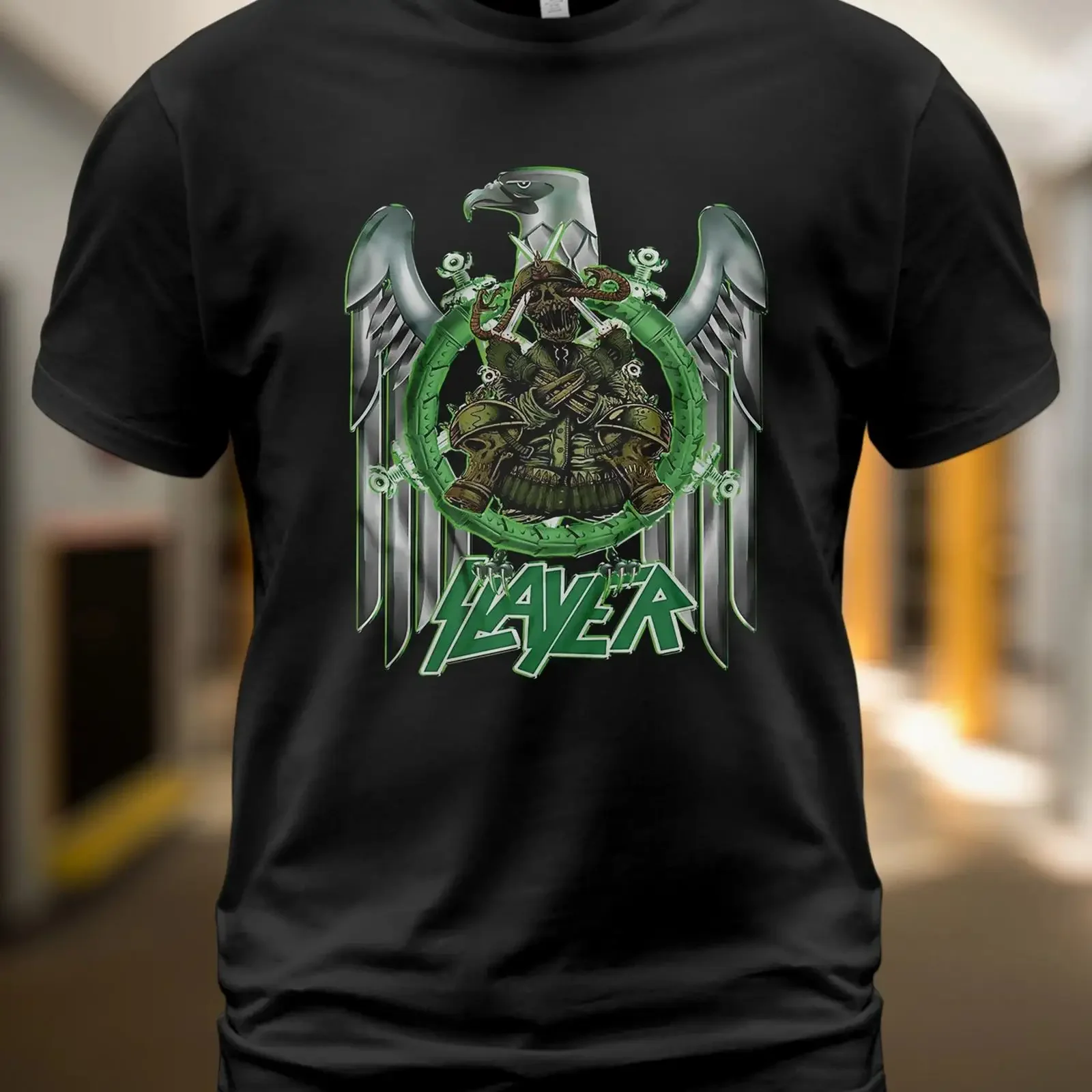 Baumwolle T Shirt Slayer Decade of Aggression Album Kerry King Tom Araya vintage Washed Slightly Breathable designer clothes
