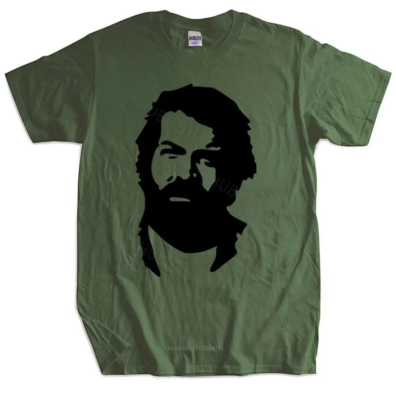 Men\'s BUD SPENCER T-Shirt Male Cotton Oversize Crew Neck Breathable Comfortable Best Sellers Various Colors Streetwear