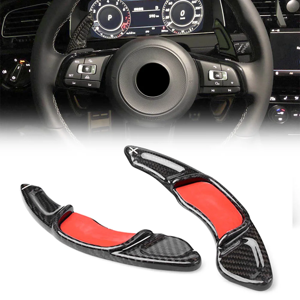 

Весло рулевого колеса из углеродного волокна для Volkswagen VW Golf 7 GTI MK7 R 2015-17 Sagitar GLI 2016-17 POLO GTi 15-17