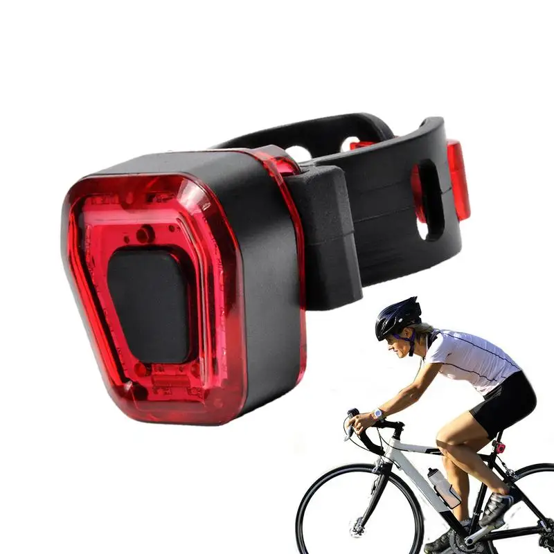 Rear Bike Light 300mAh Rechargeable Bicycle Taillights For Bikes Rear Bicycle Flashlight Mini Road Cycling Lights Safety Red LED