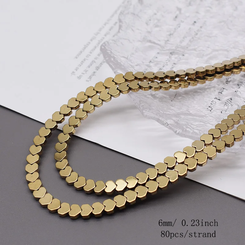 45 Style Plating Gold Color Retention Natural Hematite Stone Spacer Loose Beads For Jewelry Making DIY Bracelet Necklace image 5