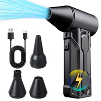 Cleaning Blower Tool Portable 130000 RPM Electric Air Duster 3 Gears adjustable 2025 Car Blowing Snow Violent fan Turbo Jet Fan