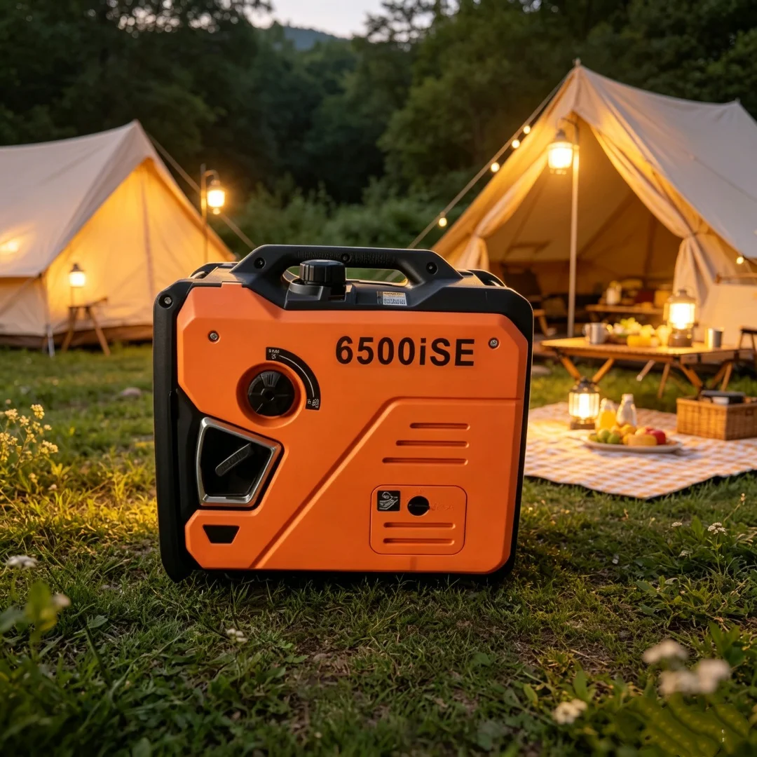 5KW 5.5KW Portable Petrol Generator Single Phase 220V 50Hz 60Hz Silent Power Station for Home Camping Outdoor Activities Use