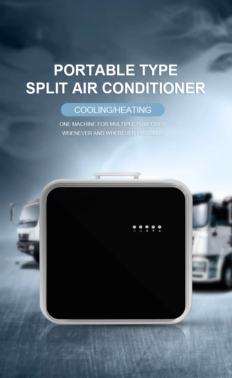 Split Type Portable Air Conditioner Easy Carry For Cars Mini Mobile Air Coolers Small Size 7000Btu Cooling Only