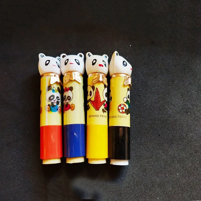 WUHAN  China In The 1980 S Collection Stationery Iridium Panda Short Pen  Children  New Old Stock Vintage  4pcs