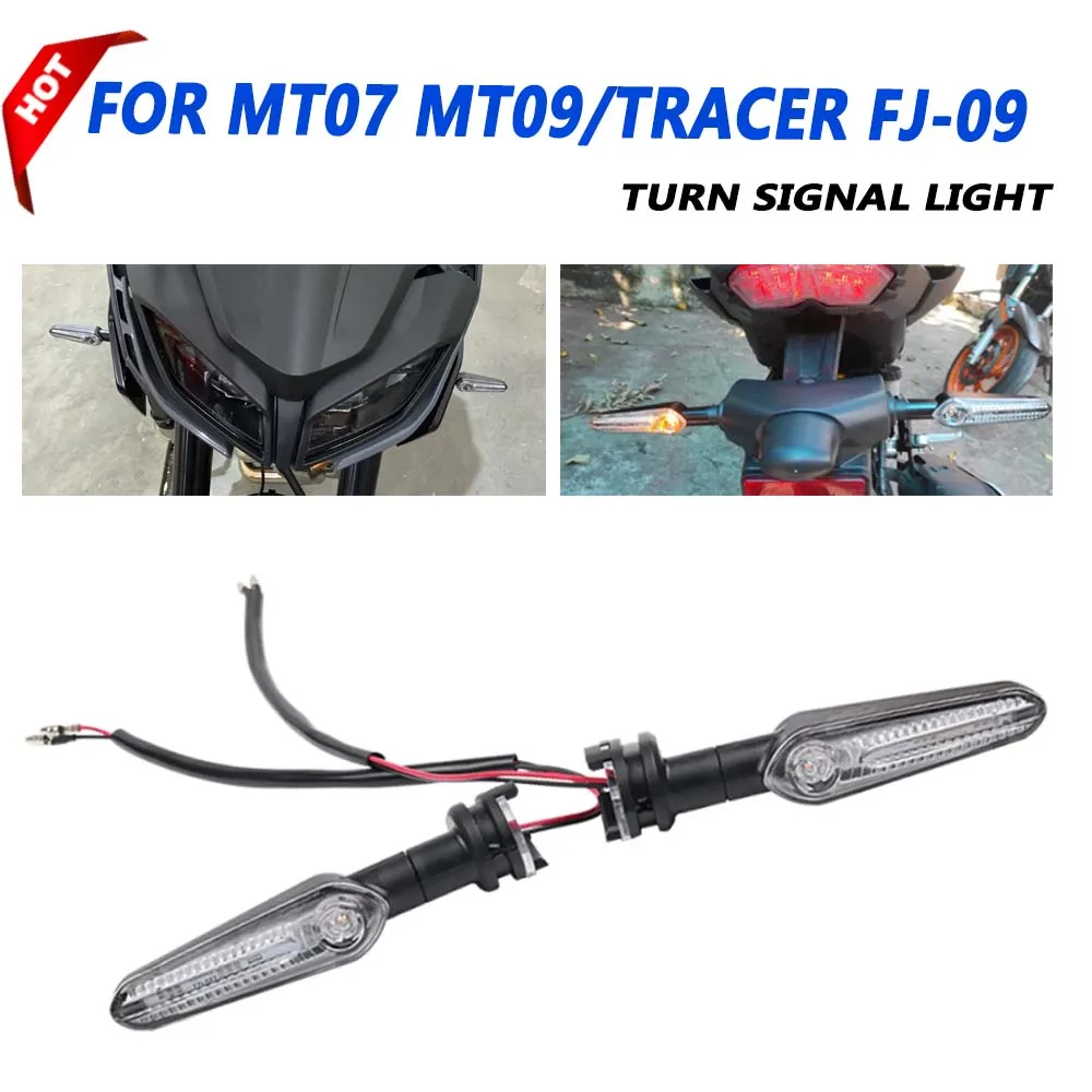 

For YAMAHA MT07 MT09 MT-07 MT-09 TRACER FZ-09 FJ 09 Motorcycle Front Rear LED Turn Signal Indicator Directional Flasher Lamps