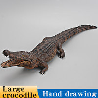 New Wild Animals Action Figures Large Solid Simulation Large Crocodiles Model PVC Collection Decorate Kids Educational Toy