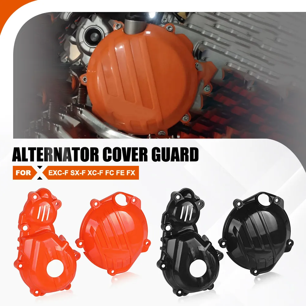 For EXC-F SX-F XC-F FC FE FX Motocross Clutch Guard Ignition Water Pump Cover Protector 250 350 EXCF 2016 2017 2018 2019 2020