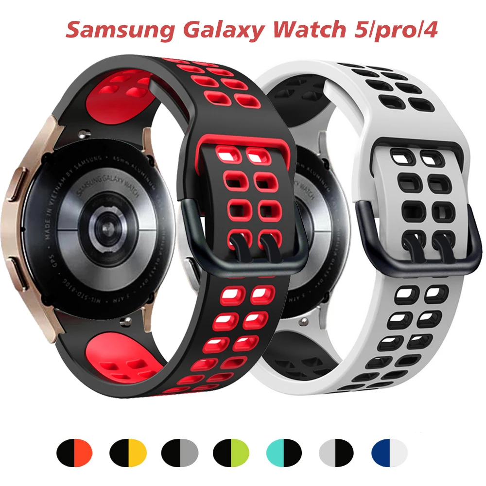 No Gaps Band For Samsung Galaxy Watch 5/pro/4 44mm 40mm classic 46mm 42mm smartwatch Sport Silicone Bracelet Galaxy Watch4 strap