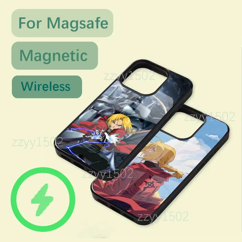 

Anime FULLMETAL ALCHEMIST Phone Case For iPhone 17,16,15,14,13,12,11,Pro,Max,Plus,Mini,SE4,E Magsafe Wireless Charging