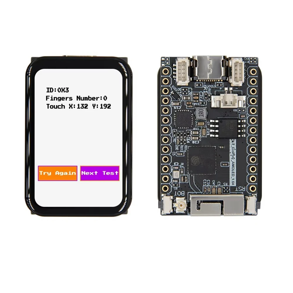 IYBBW-T-Display-S3 ESP32-S3 AMOLED 1.64 Polegadas ICNA3311 Tela de Toque Flash-16MB PSRAM-8MB WIFI Módulo Sem Fio Bluetooth