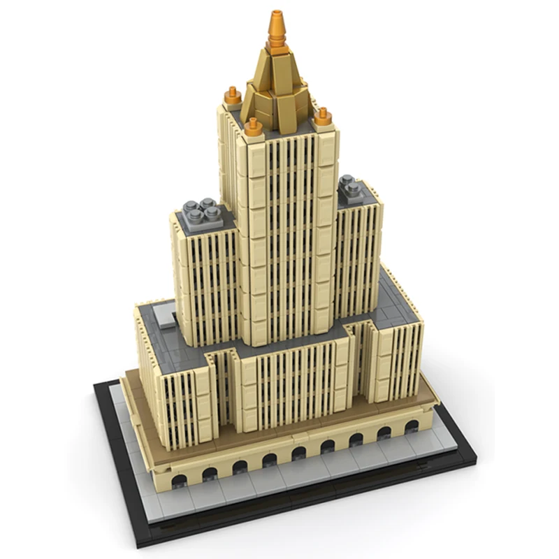 1096PCS MOC-239057 New York Life Building 1:800 Schaal Stad Architectuur Model Bouwstenen Bricks Montage Speelgoed Kinderen Kerstcadeau