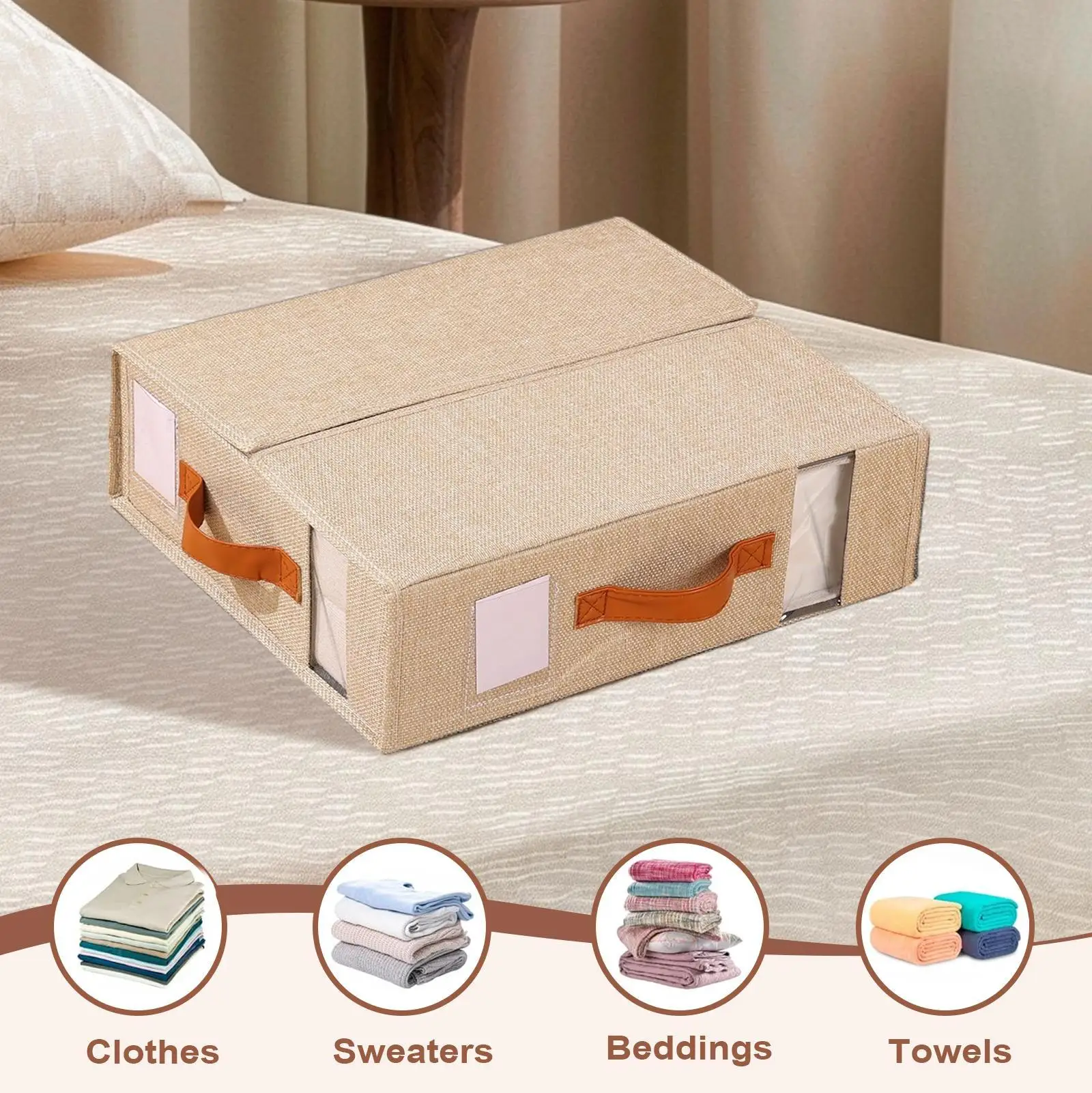 

Bed Sheet Organizer Stackable Sheet Organizers And Storage For Closet Dust-Proof Bags Holder Containers Box For Clothes Packing