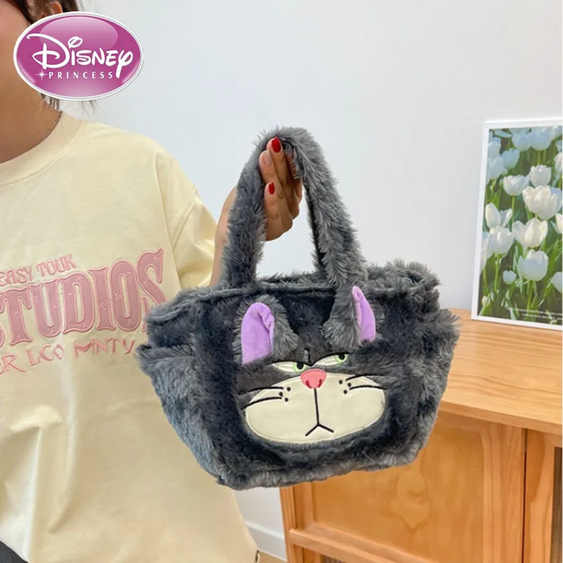 

Плюшевая сумка Girlish Heart Cute Stitch Lucifer Cat Bucket Bag 2025 Новая сумка Bento с рисом