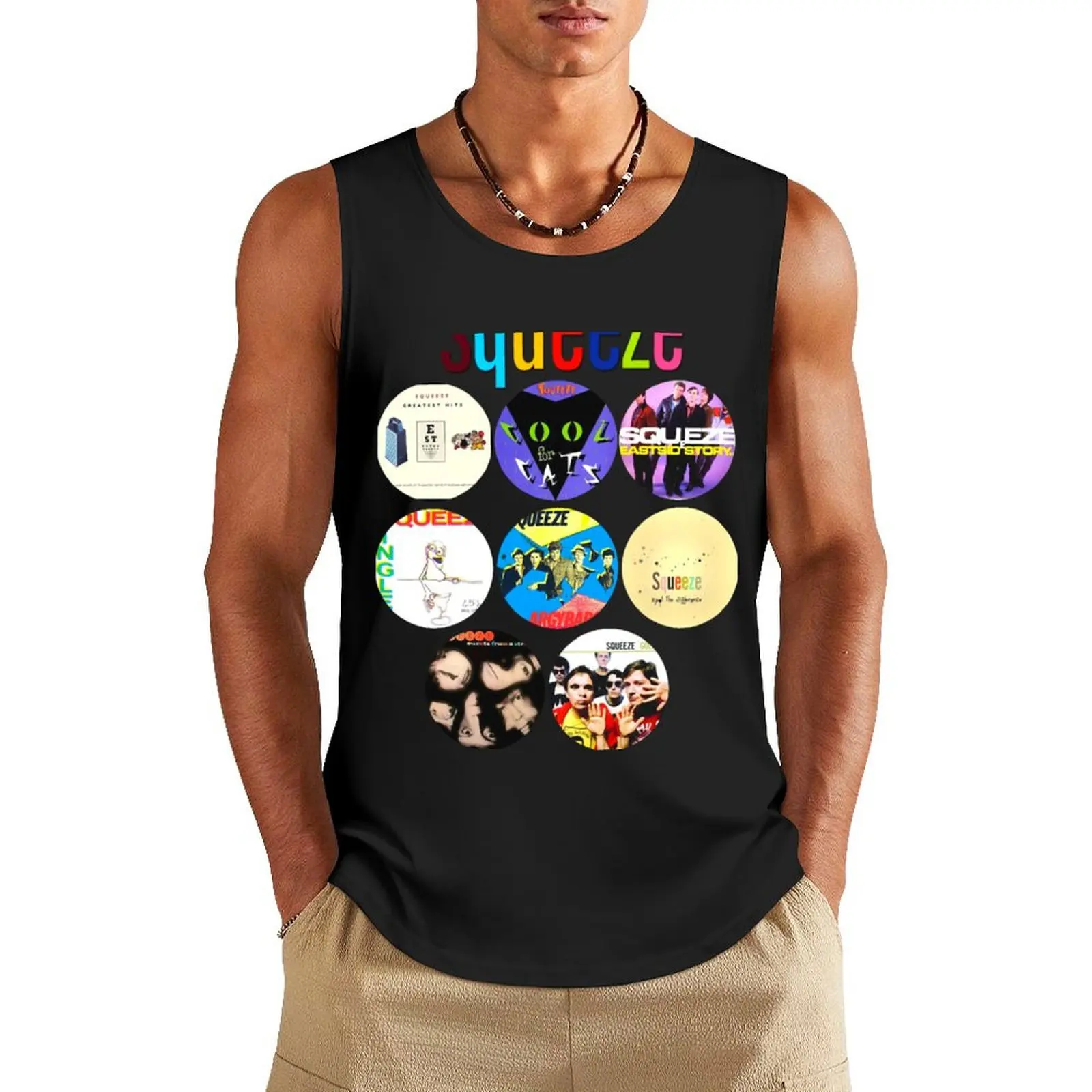 Squeeze Band Shirt Squeeze Band Tank Top gym clothes men Man gym clothes sports vest Men's t-shirts