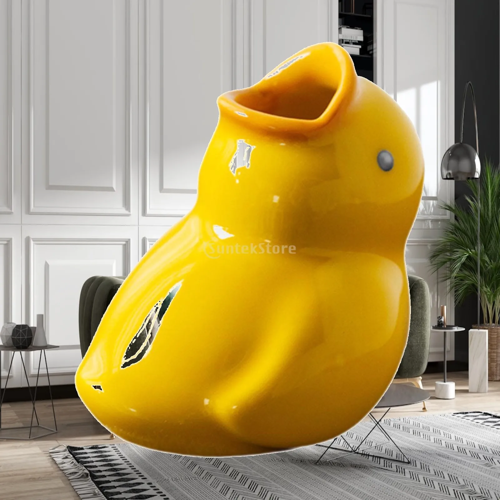 Duck Ceramic Toothbrush Holder Tooth Brush Stand for Apartment Farmhouse