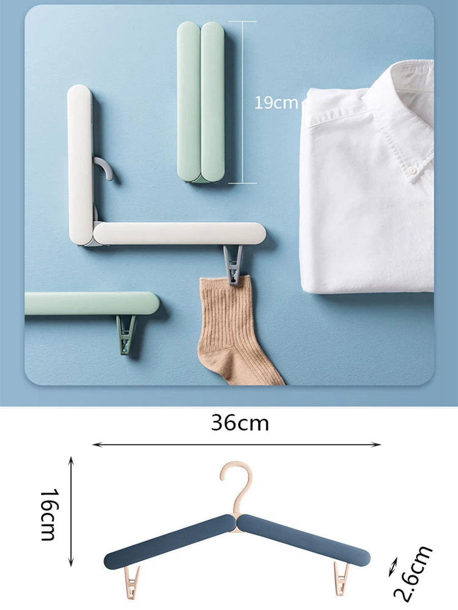 Foldable Clothes Hanger Household Creative Portable Wardrobe Drying Rack for Outdoor Travel Home Accessories