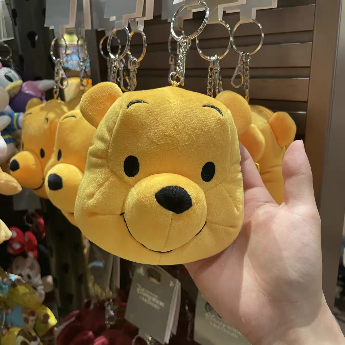 Shanghai Disneyland - Winnie the Pooh Cartoon Coin Purse, Keychain, Girls' Backpack Accessory, Gift Souvenir view 2