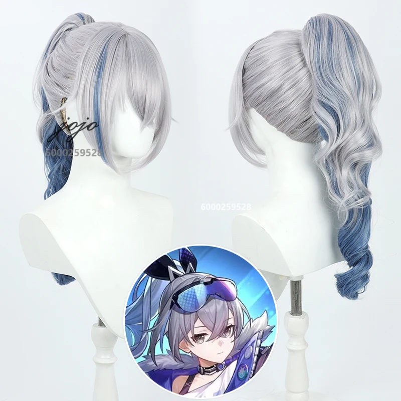 

Honkai: Star Rail Game Silver Wolf Cosplay Wig Halloween Christmas Anime Women Party essentials Heat Resistant Synthetic Wigs