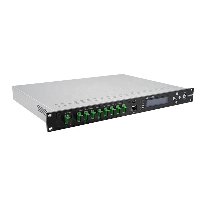 Amplificador de fibra óptica Edfa, 8 puertos Ftth Gpon 1550nm Wdm 19dbm Catv