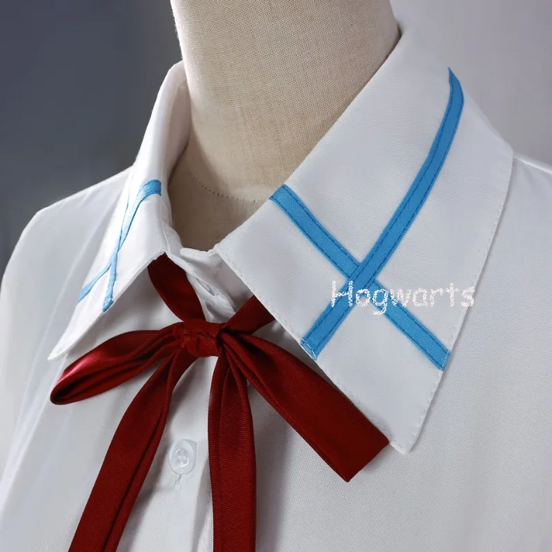 Yuuki Asuna Cosplay Kostuum Anime SAO Schooluniform Pruik voor Vrouwen Meisjes
