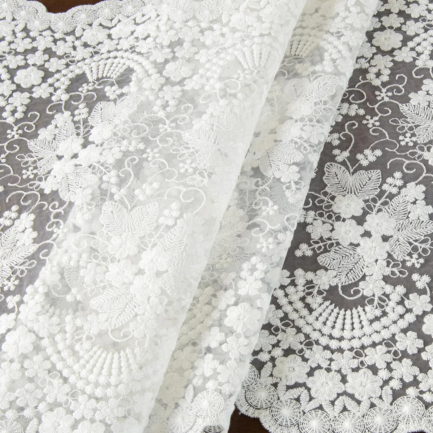 Vintage Lace Floral Table Runner Table cover Lace Tablecloth Hotel Home Boho Birthday Wedding Party Banquet Decor Dust Cover