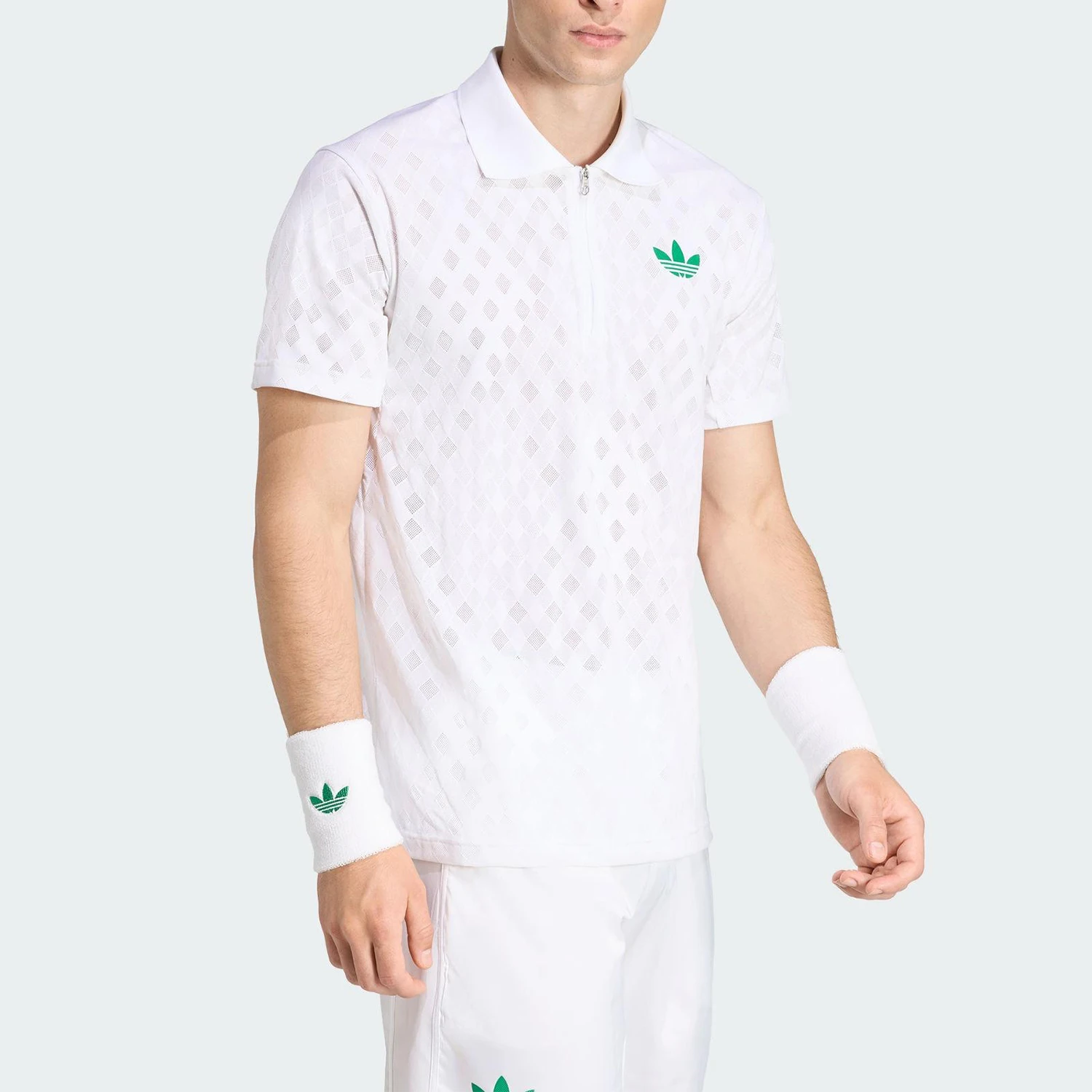 Adidas genuine Three Stripes Men's Tennis Three Stripes Breathable Polo Shirt JL9675 - view 2