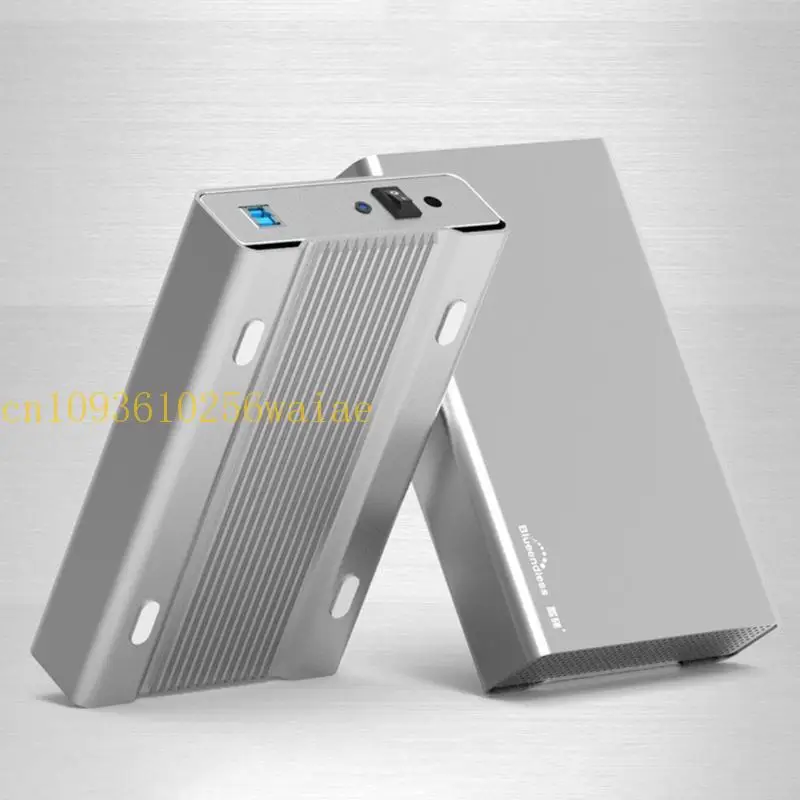 

3,5-дюймовый цельнометаллический корпус жесткого диска Type-c/Usb3.0 с последовательным портом Настольный внешний HDD SSD для корпуса