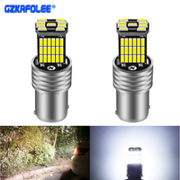 New 2 PCS P21W led 1156 BA15S 7506 LED Signal Bulbs High Power 45pcs 4014SMD 1200LM Replace For Car Reversing Light White 12V