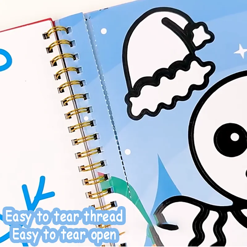 Kinder Spaß Kunst Set Montessori Zeichnung Spielzeug Tier Malbuch Kindergarten DIY Handwerk Kreative Aktivität Spielzeug Weihnachten Geschenk