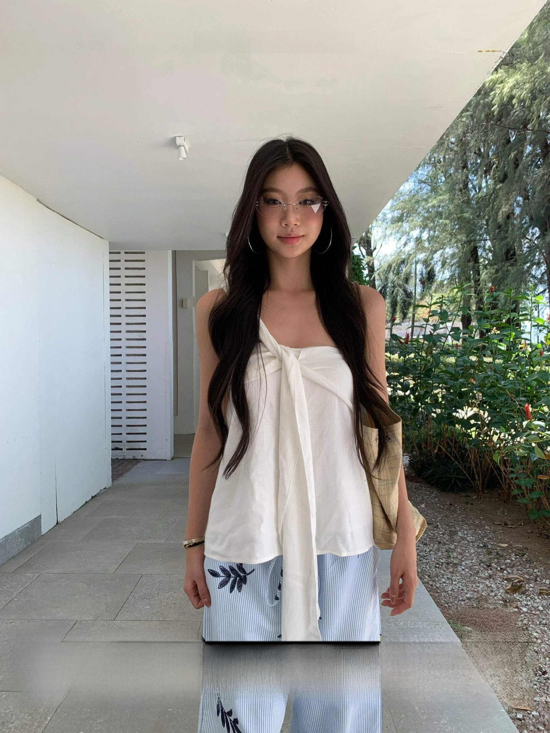 

Женский укороченный топ Fortunee Spring Summer с асимметричным дизайном и открытыми плечами, свободного кроя, повседневная одежда, однотонная верхняя одежда