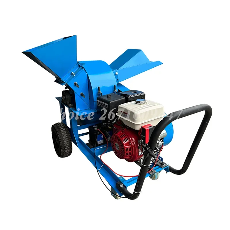 Automatic Diesel Small Mobile Wood Chipper Shredder Cutting Machine Waste Wooden Branch Sawdust Pulverize Equipment