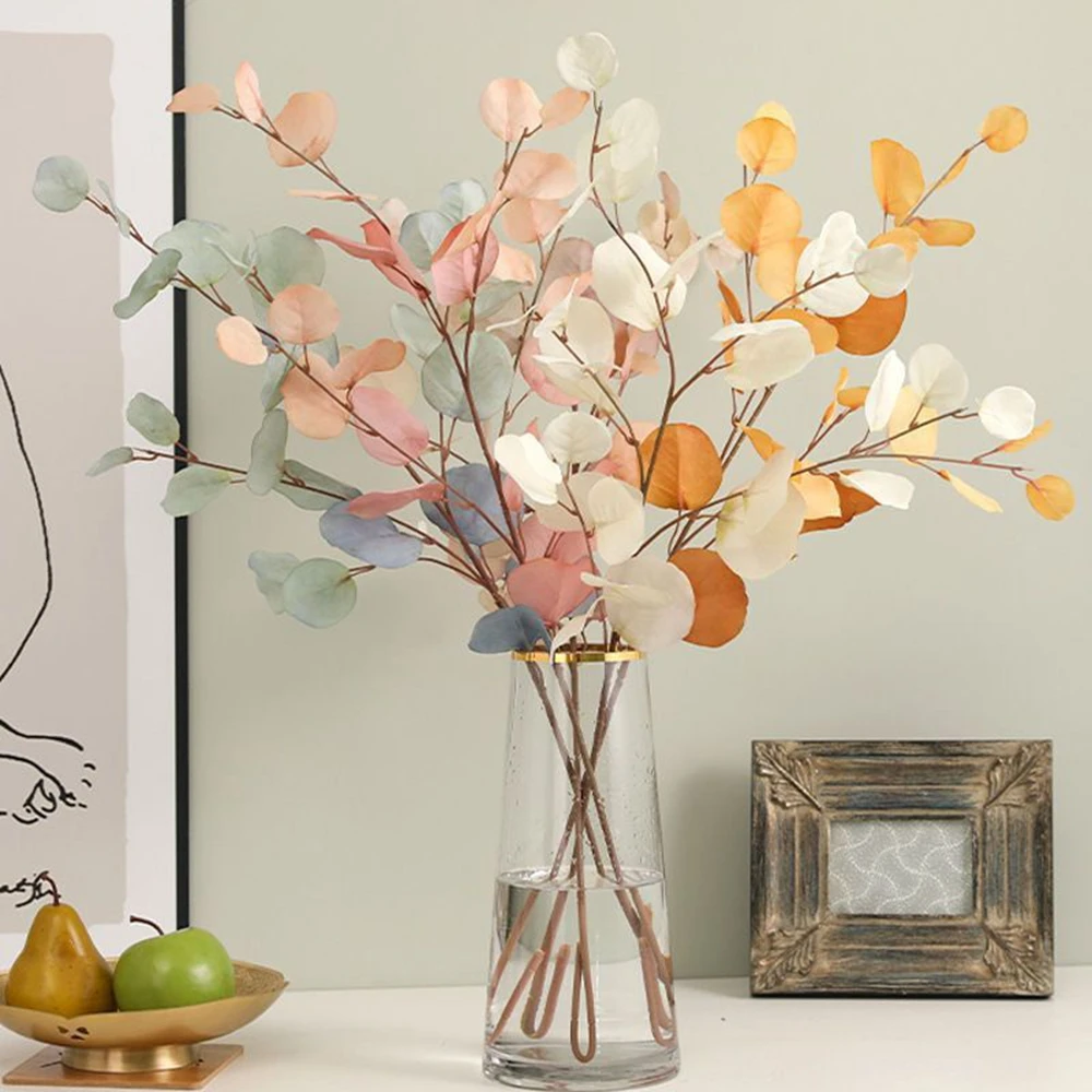 Künstliche Pflanzen mit Langen Stielen, Eukalyptus-Blätter, Geldblatt-Wanddekoration, Hochzeits-Requisiten, Heim-Deko für Vasen, Tische, DIY-Geschenke – Detail 1