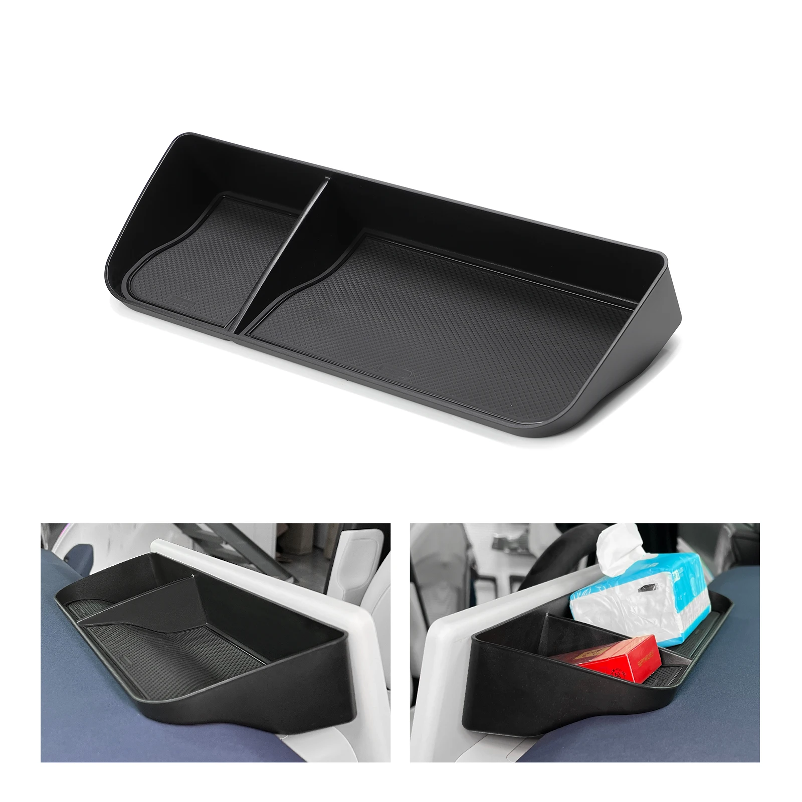 for Xpeng G6 2023 2024 Car Dashboard Tray Center Console Hidden Storage Box Behind Screen Accessories Organizer Tidying