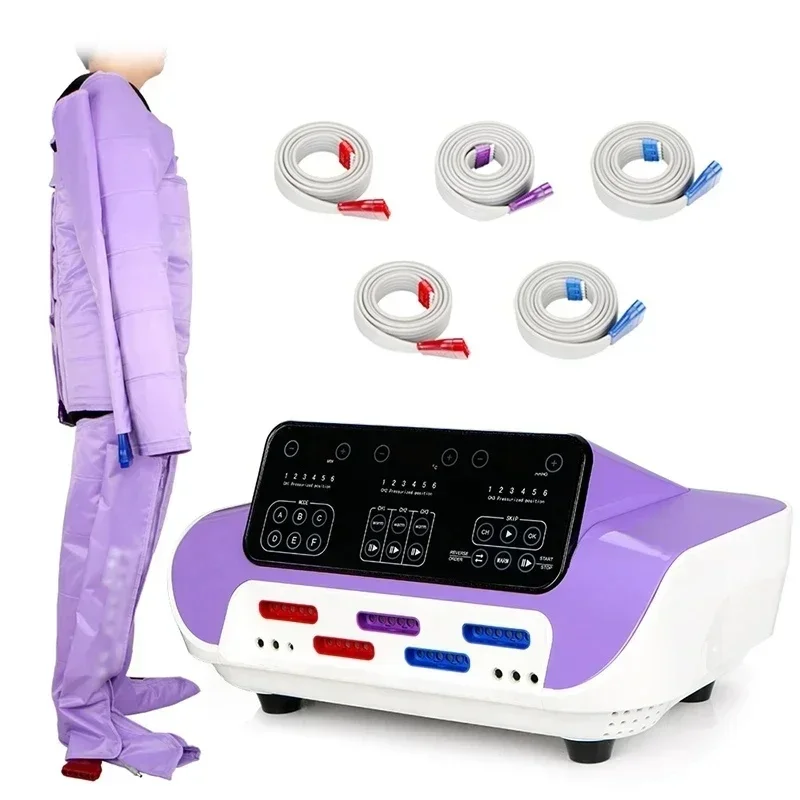 Air Compression Whole Body Massager with Leg And Waist Air Wave Pressure Lymphatic Drainage Vacuum Pressotherapy for Muscle Rela