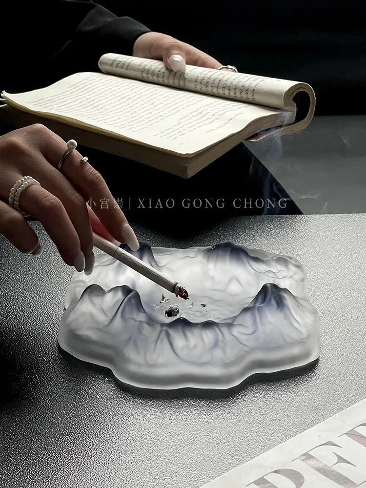 CX high-end gradient color iceberg high-value frosted fashion ornaments for home living rooms